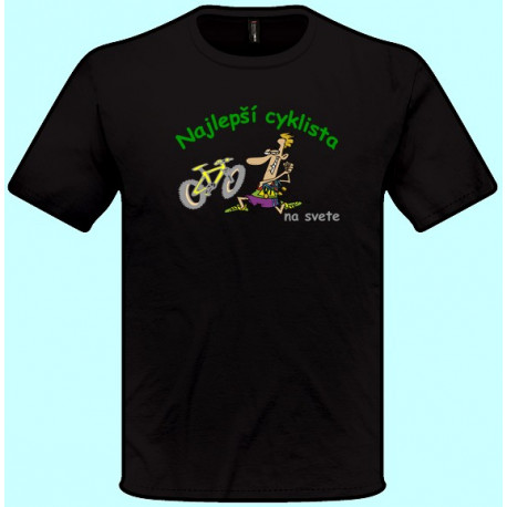 Tričká s potlačou - Najlepší cyklista (pánske tričko)